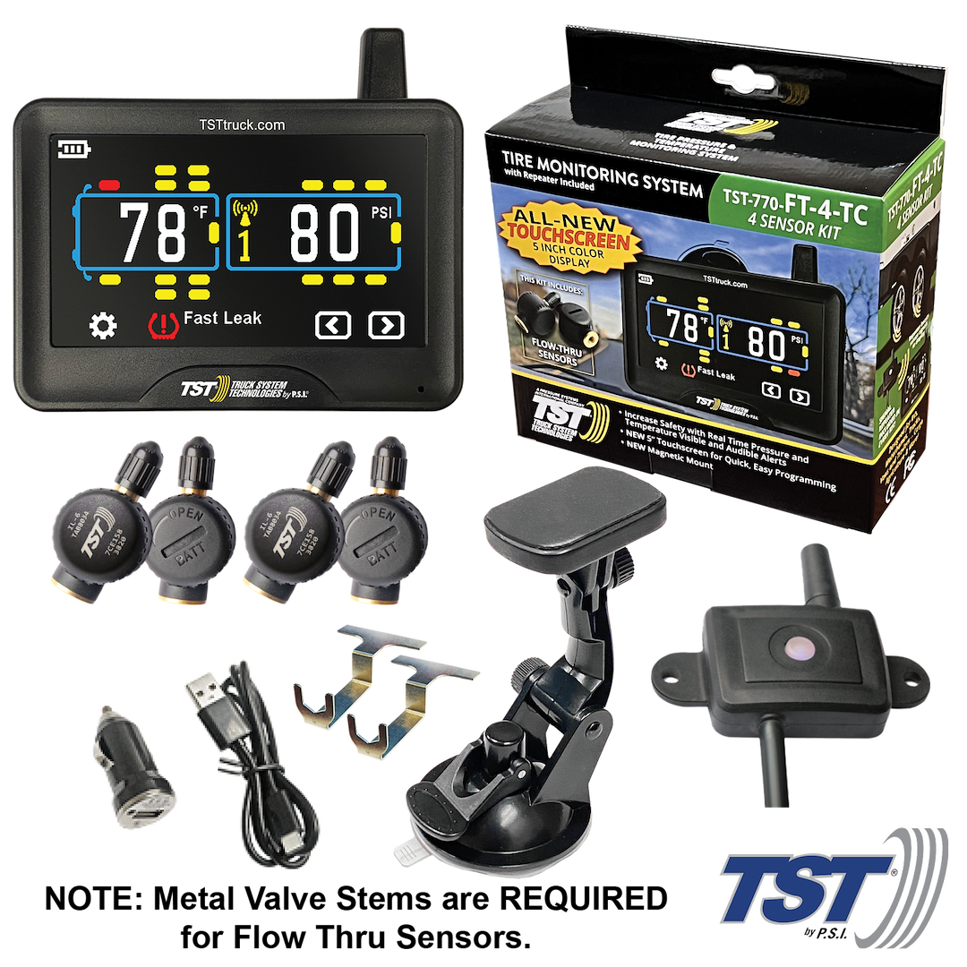 TRUCK SYSTMS 770 SERIES 4 FLOW THRU SENSOR TPMS [TST-770-FT-4-TC]