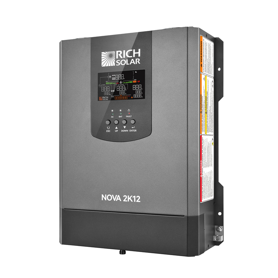 RICH SOLAR NOVA 2000W INVERTER W/ TRANSFER [RS-V2P12TS]