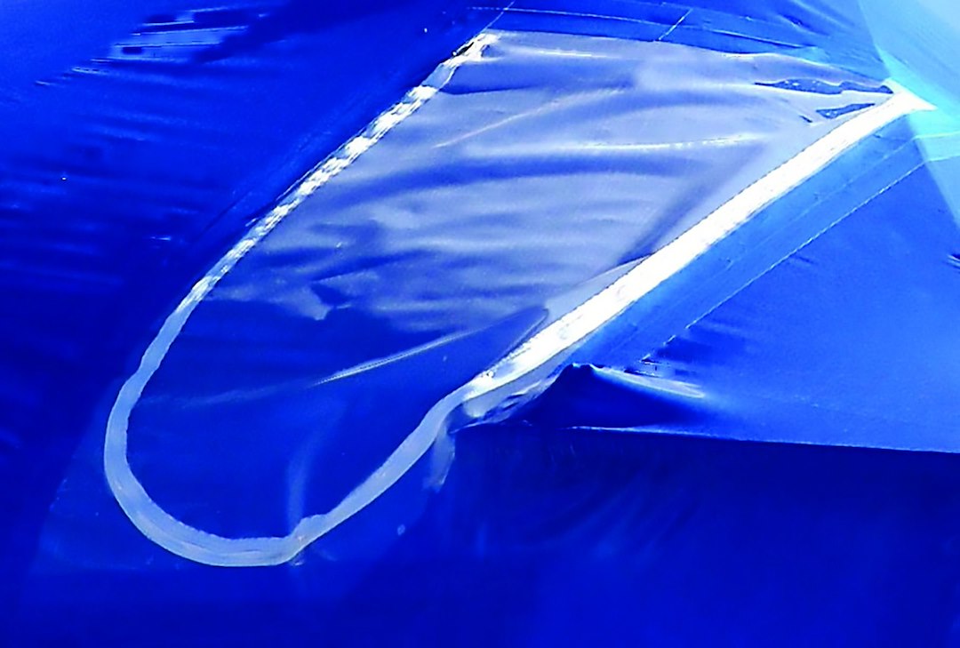 DR.SHRINK 30' X 36' ZIPPER ACCESS DOOR BLUE [DS-36B]