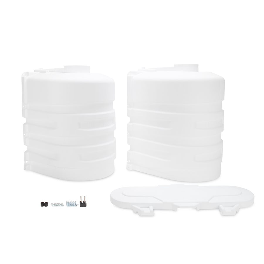 CAMCO PROPANE TANK COVER  DOUBLE 20LB  WH [50503]