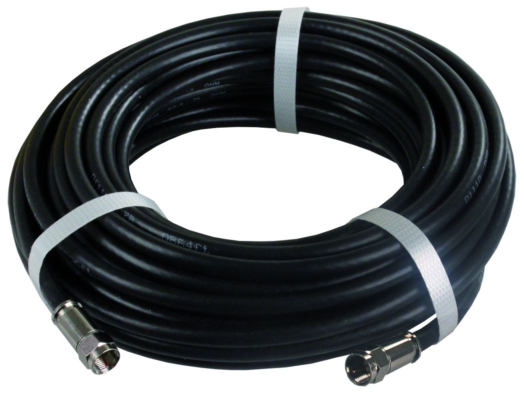 JR PRODUCTS 50' RG6 COAX W/COMPRN END [47985]