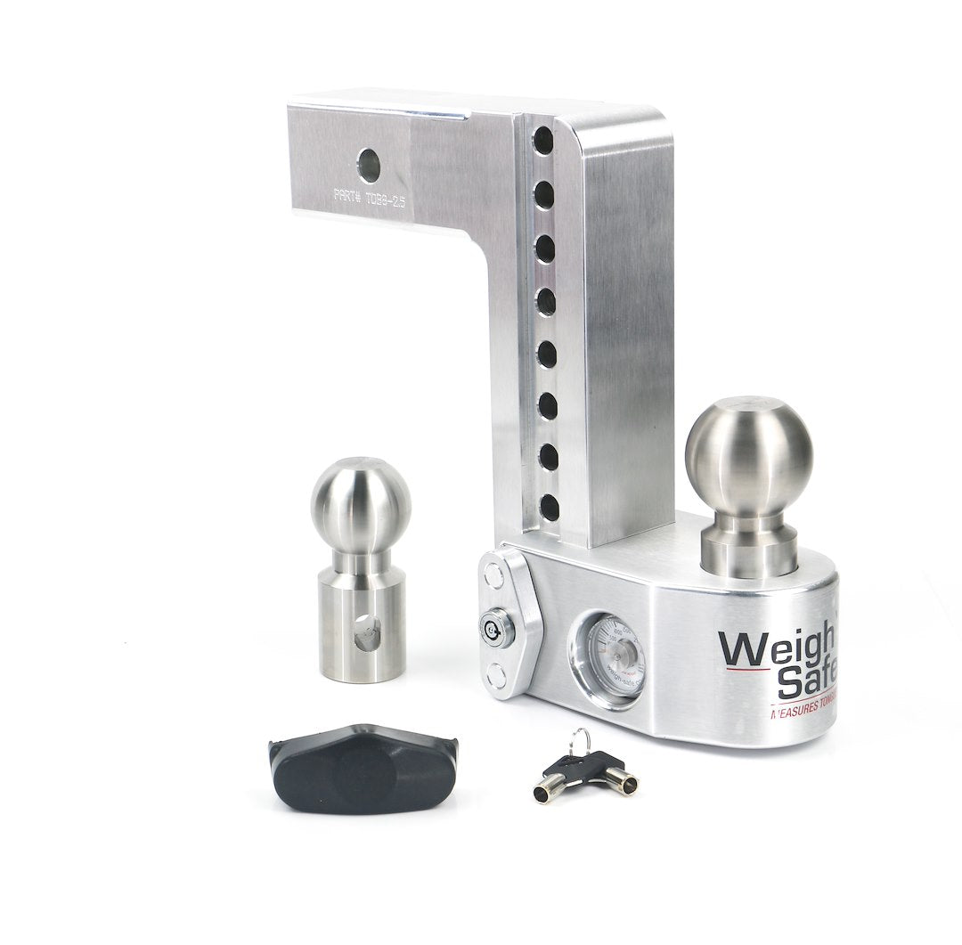 WEIGH SAFE 8INADJ BALLMOUNT 2.5INSHANK [WS8-2.5]