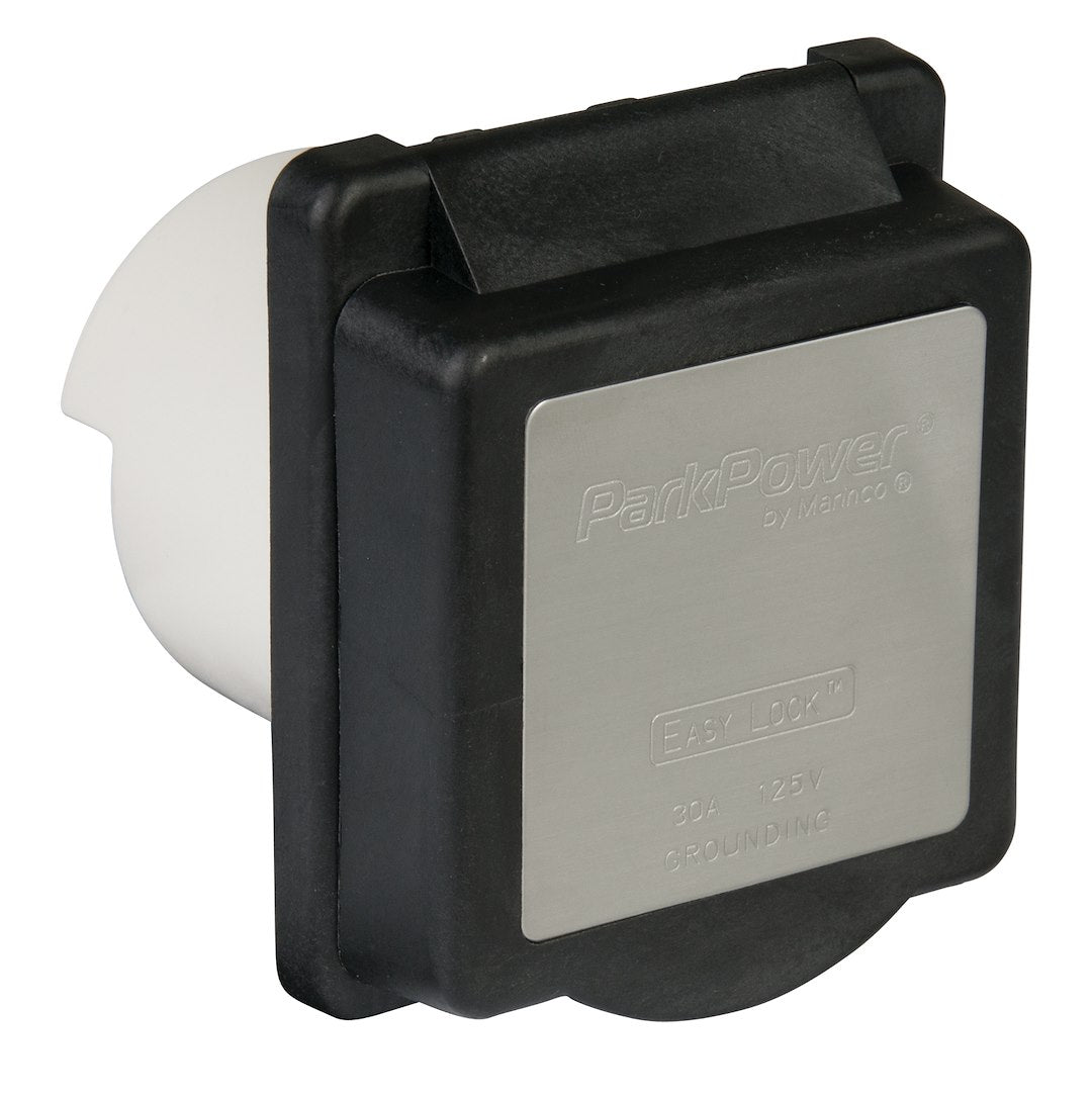 MARINCO 30A 125V STD PWR INLT BLK [301ELRV.BLK]