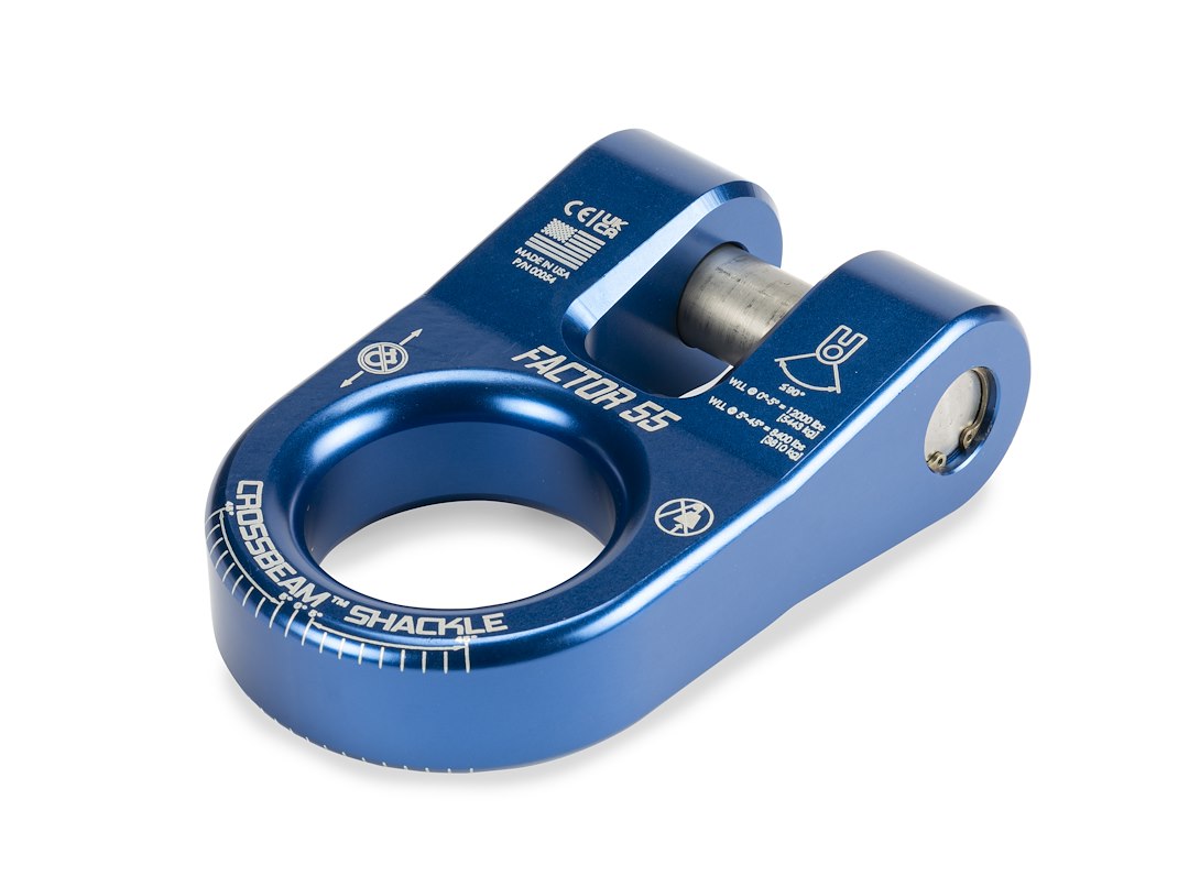 FACTOR 55 CROSSBEAM SHACKLE BLUE [00054-02]
