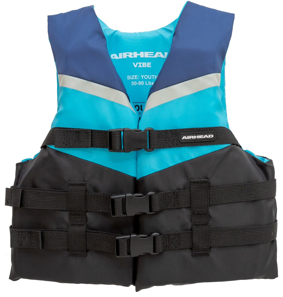 AIRHEAD AIRHEAD VIBE 3-BUCKLE LIFE VEST - Y [30053-03-A-BL]