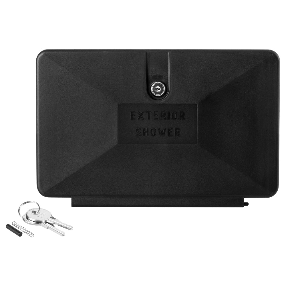 DURA FAUCET RV EXTERIOR SHOWER BOX DOOR ONLY - [DF-SA170D-BK]