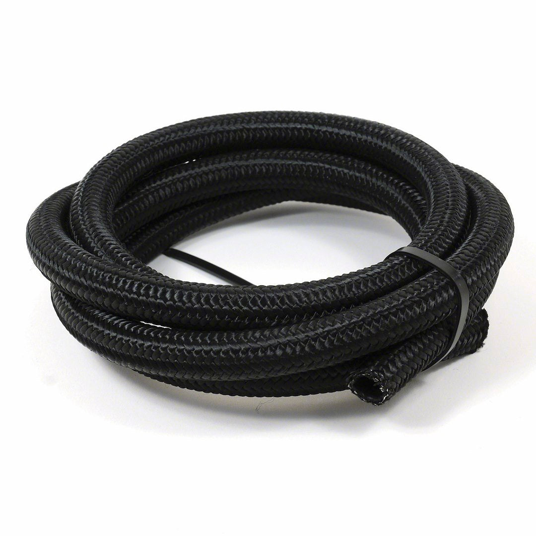SPEEDFX BLK NYLON SS BRD HOSE  -8AN X 10' [5350810]