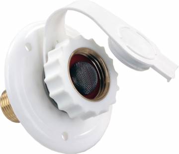 JR PRODUCTS WATER FLANGE  WHIT PLASTC [62145]