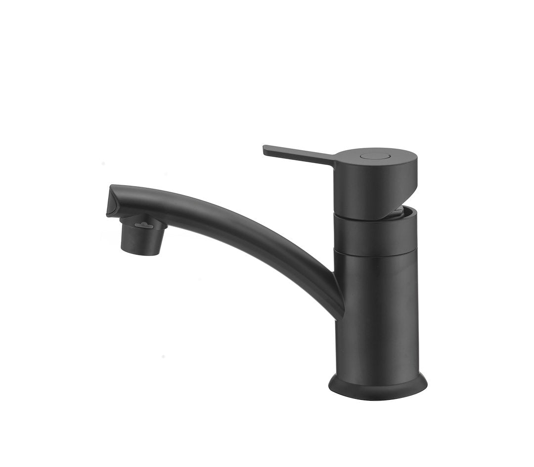 DURA FAUCET MODERN SINGLE LEVER CENTERSET RV LA [DF-PL200M-MB]