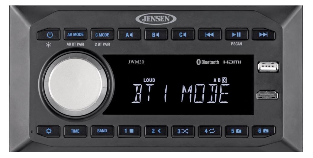 ASA AM/FM/USB/DUAL BLUETOOTH/FRONT HDMI [JWM30]