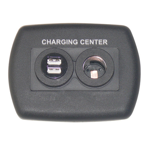 VALTERRA LLC BLACK WALLPLATE METAL USB [DG61023VP]
