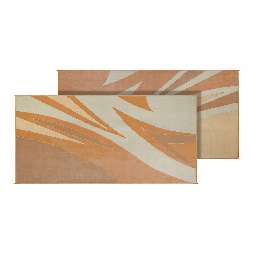 FAULKNER MAT SUMMER WAVES 8X16 TAN GOLD [45638S]