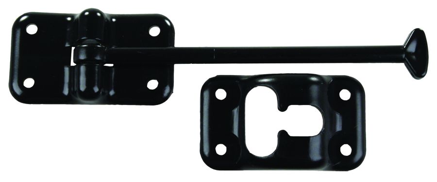 JR PRODUCTS 6' T-STY DOOR HLDR  BK [10434]