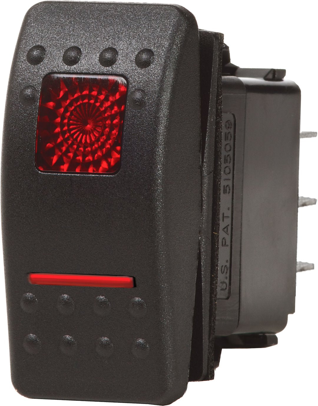 BLUE SEA SWITCH CONTURA2 DPDT ON-OFF-ON BLK [7936-BSS]