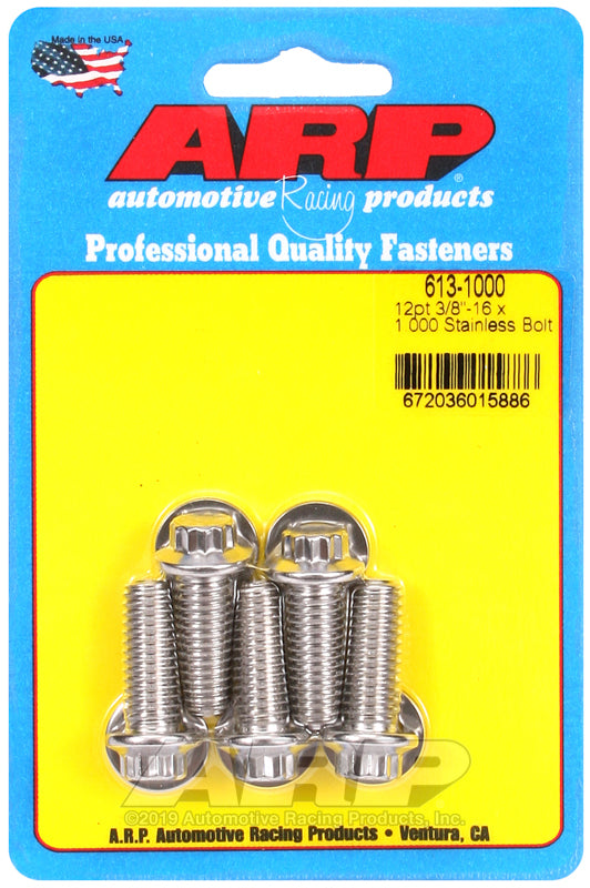 ARP 12 PT 3/8-16X1.000   PK/5 [613-1000]