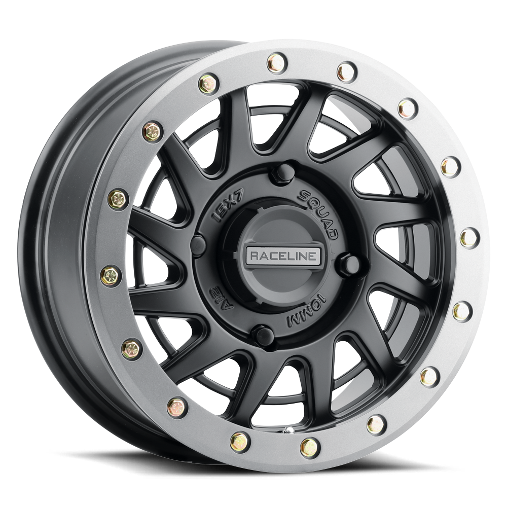 RACELINE SQUAD SATIN BLACK W/ GUNMETAL RING [A12BG-57037+10]