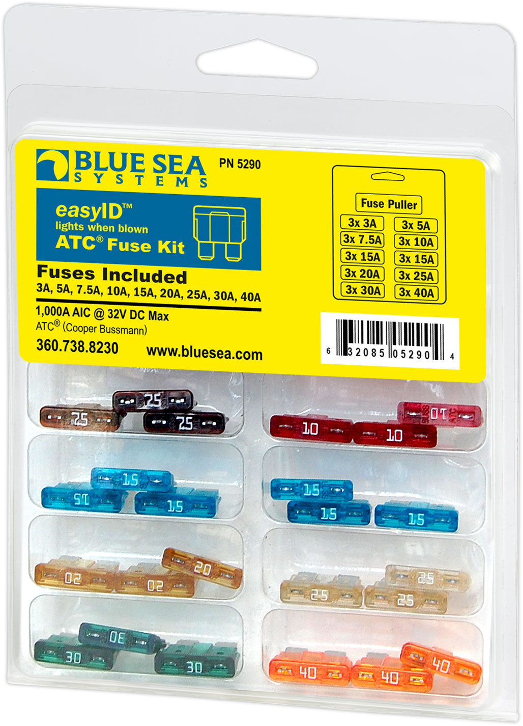 BLUE SEA FUSE ATC EASYID [5290-BSS]
