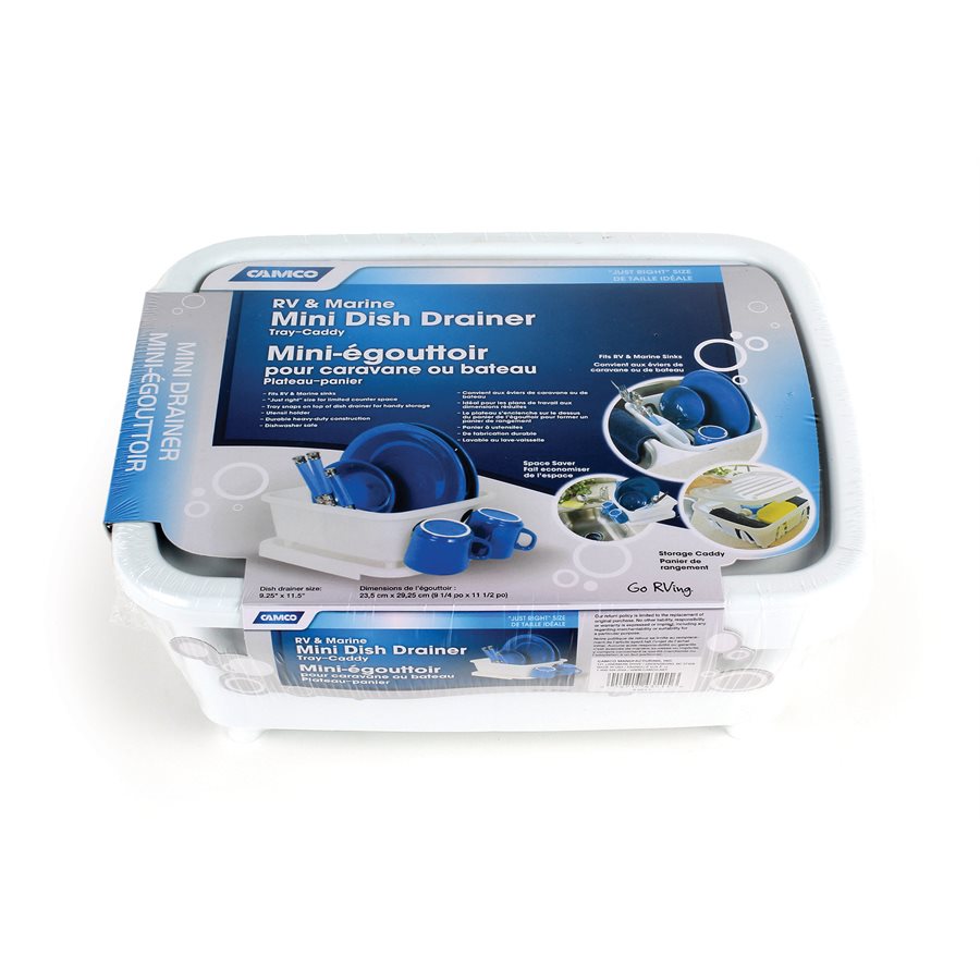 CAMCO MINI DISH DRAINER W/ TRAY [43511]
