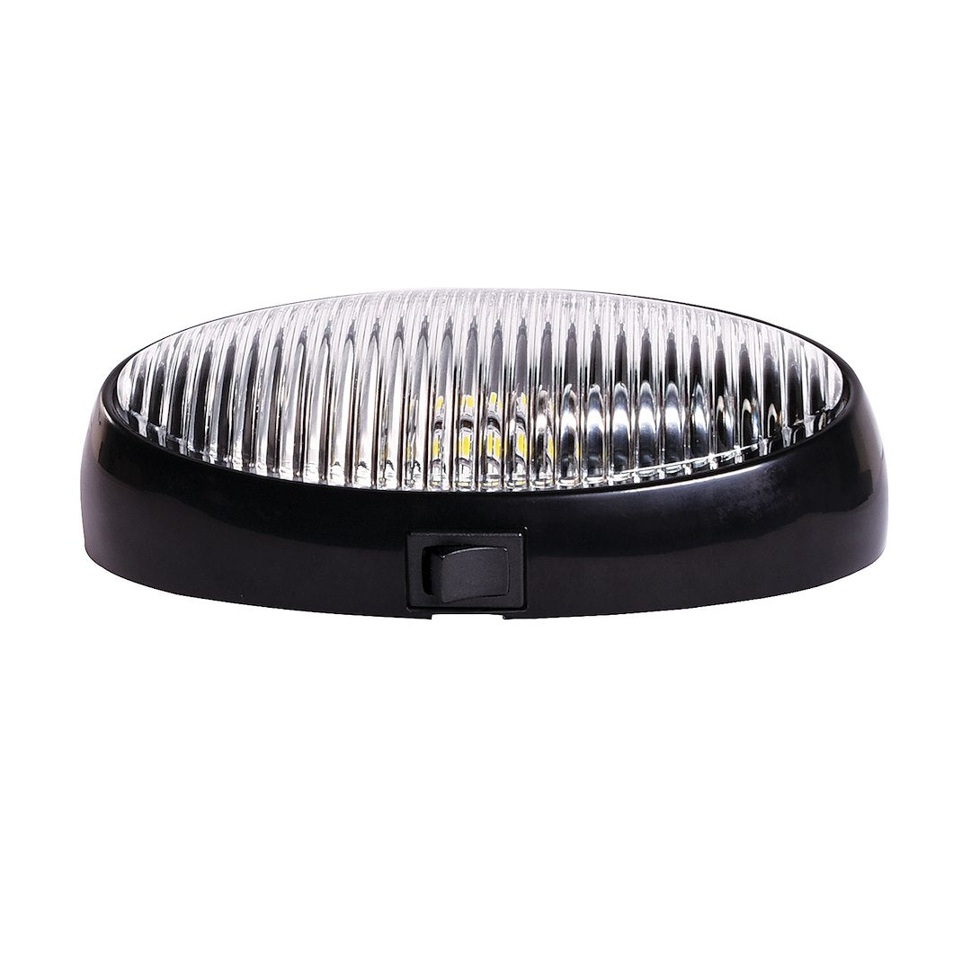 ARCON LED  BW OVL PRCH LITE W/SW BLK-CLR [20681]