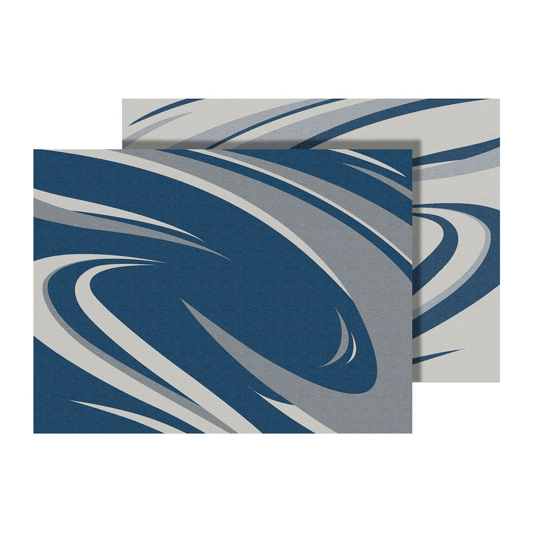 FAULKNER MAT MOD SWISH BLUE/GREY 9 X 18 [53009S]