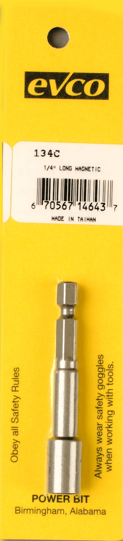 AP PRODUCTS 1/4'X2-9/16' MAGNETIC BIT [009-134C]