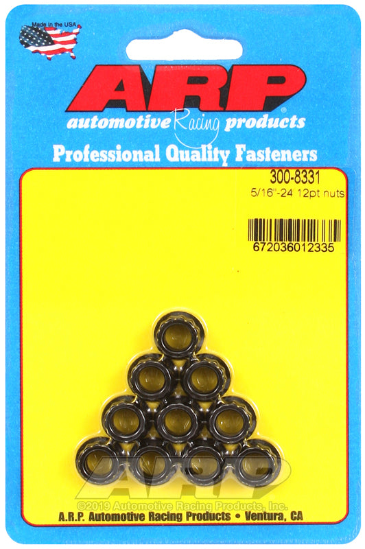 ARP NUTS 5/16-24 12PT PK/10 [300-8331]