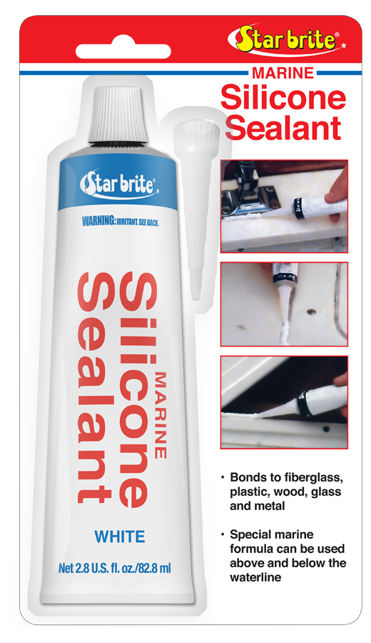 STAR BRITE SILICONE SEALANT 2.8OZ WHT - CA [082101]