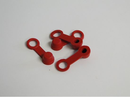 HELIX RACING BRAKE BLEEDER CAP  RED  W/ TETHER [202-2001]