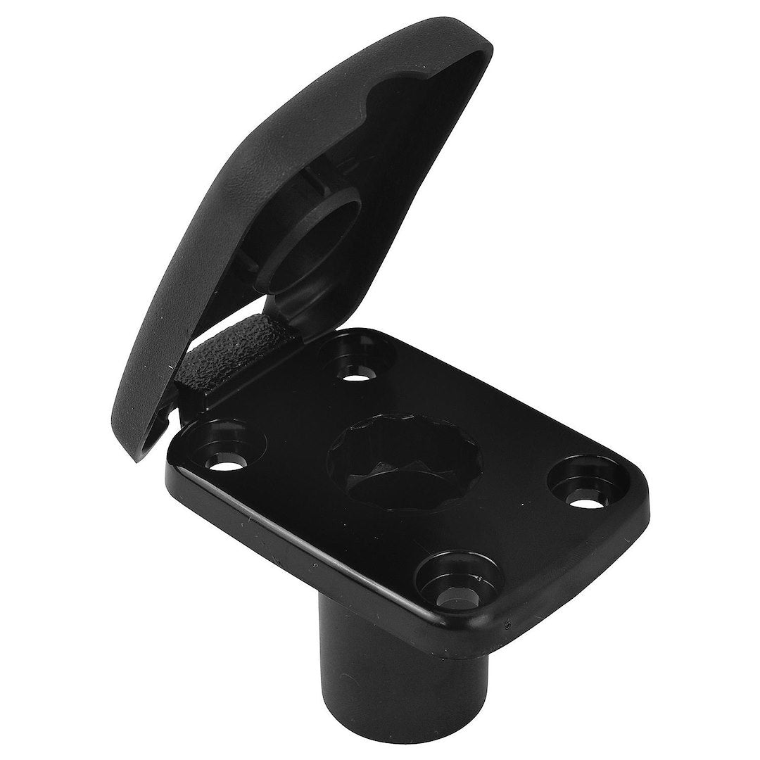 ATTWOOD MARI FLUSH MOUNT W/COVER BLK [5022-7]