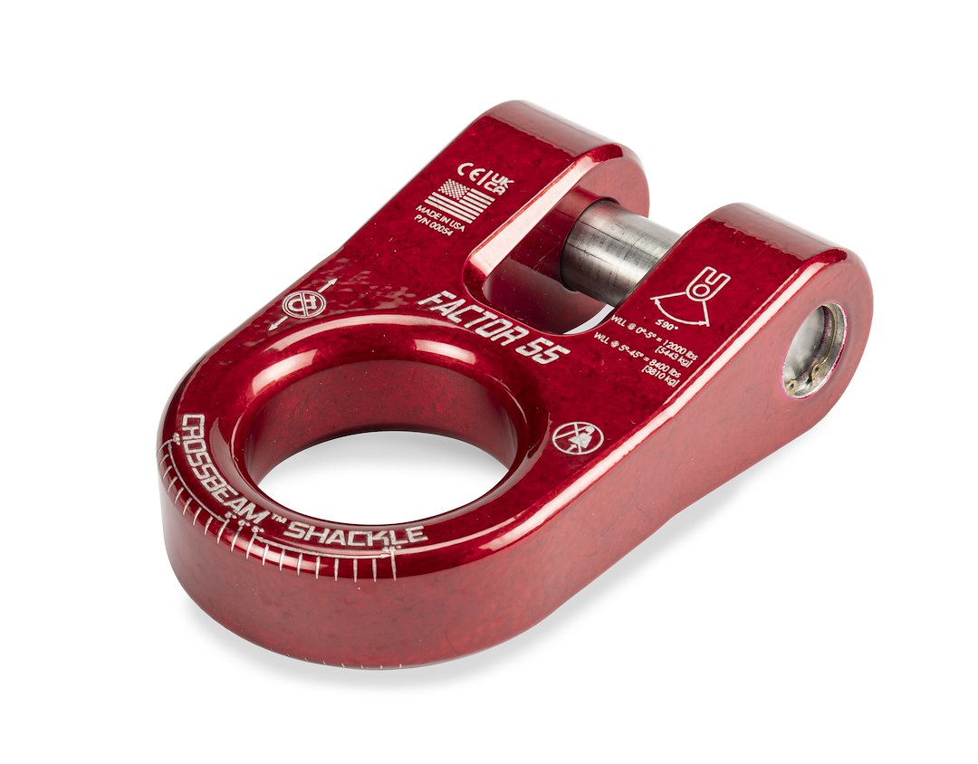 FACTOR 55 CROSSBEAM SHACKLE RED [00054-01]