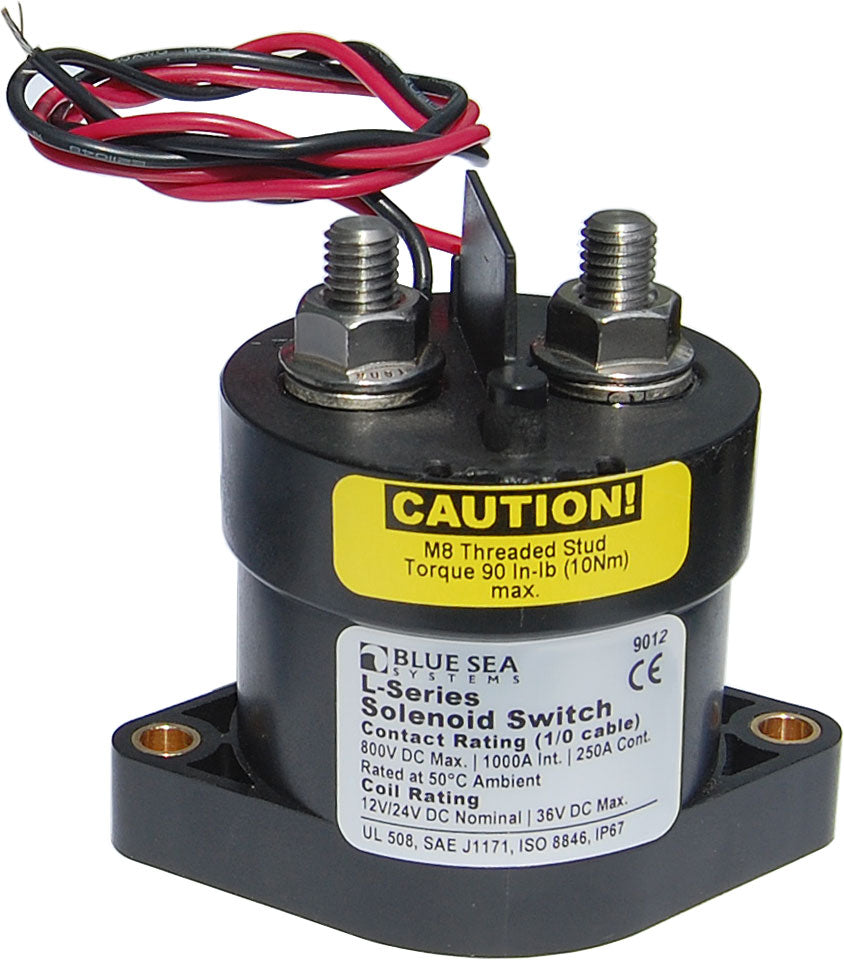 BLUE SEA SOLENOID L 250A 12/24V [9012-BSS]