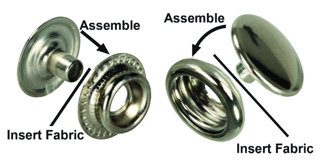 JR PRODUCTS FABRIC-TO-FABRIC SNAP KIT [81575]