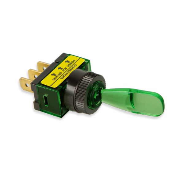 WIRTHCO TOGGLE SWITCH-20A-GREEN [20501]