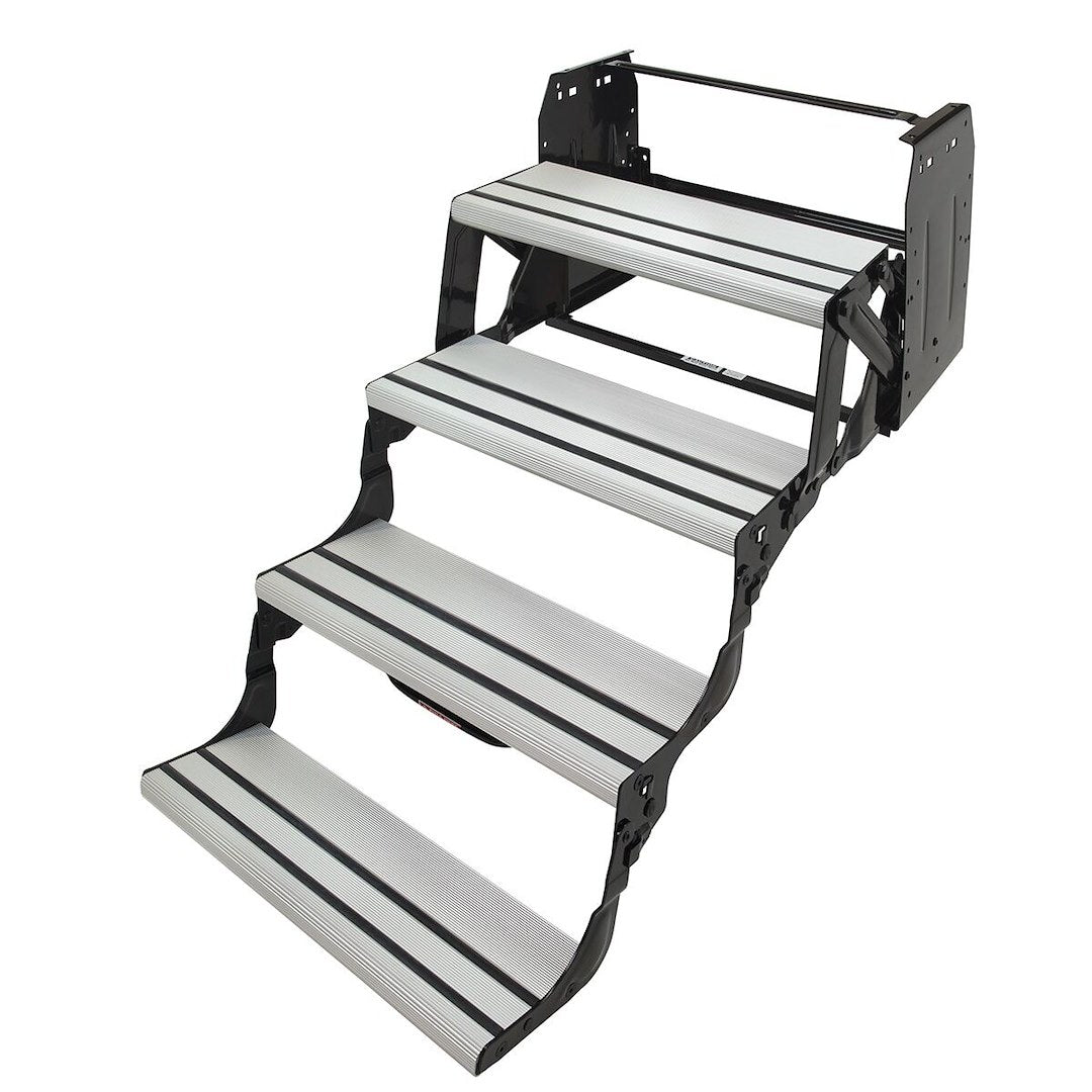 LIPPERT COMP STEP  QUAD ALUMINUM TREAD - HYBRID [432698]