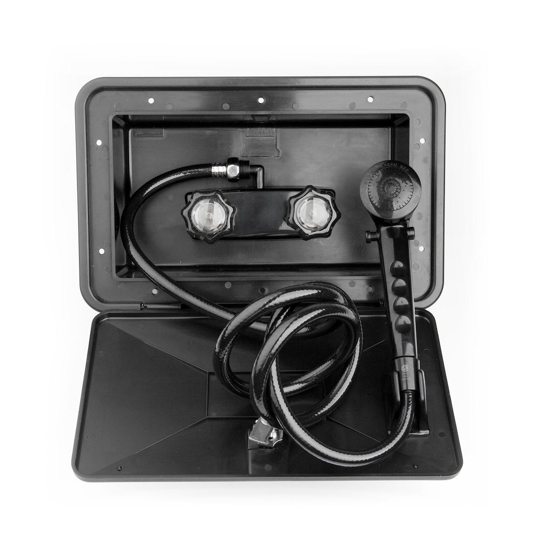 DURA FAUCET EXTERIOR SHW BOX KITBLACK [DF-SA170-BK]