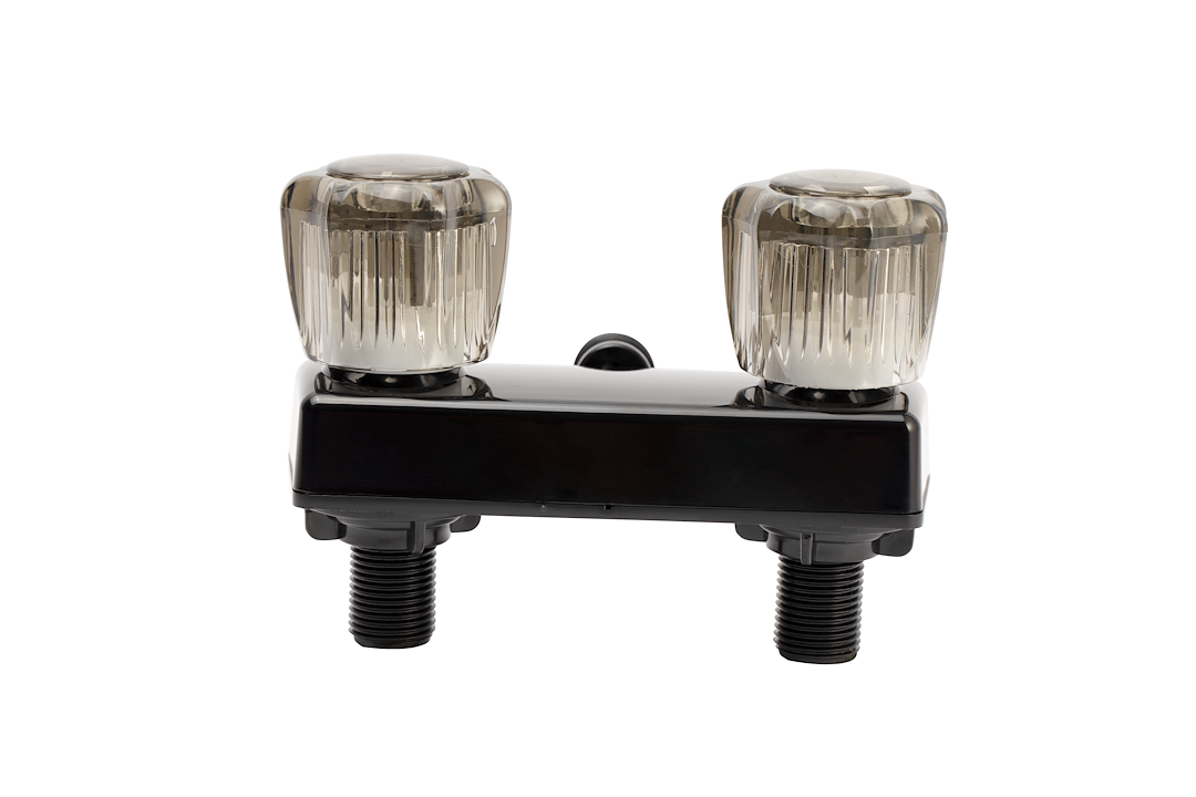 DURA FAUCET RV SHOWER FAUCET W/SMOKED ACRYLIC K [DF-SA100S-BK]