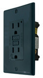 VALTERRA LLC BLACK GFI RECEPTACLE [DG15VP]