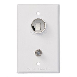 WINEGARD OUTLET 12V/75 OHM WHITE [TG-7341]