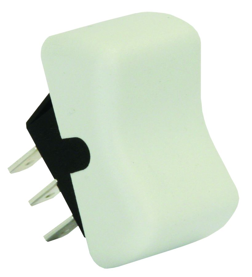 JR PRODUCTS SPDT ON/ON SW  WHT [13075]