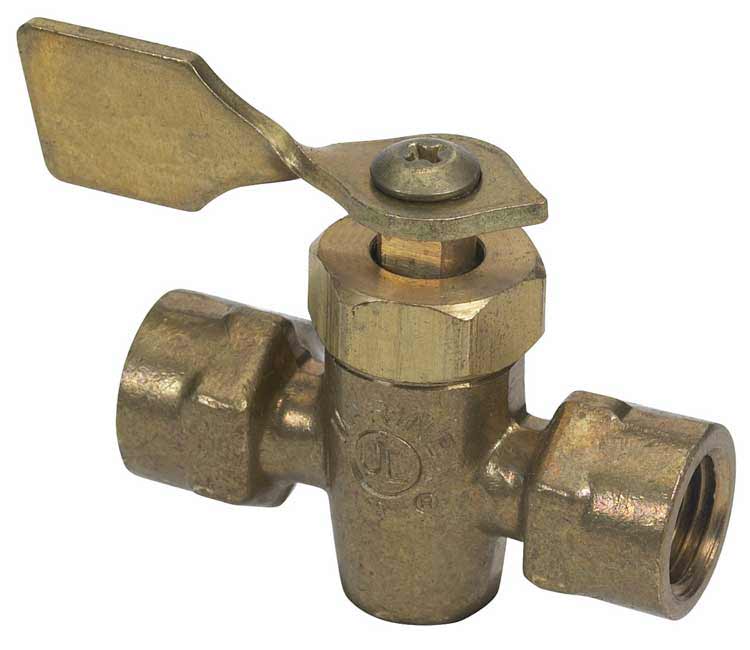 MOELLER 1/4 FNPT M/F BRASS SHUT-OFF [033300-10]
