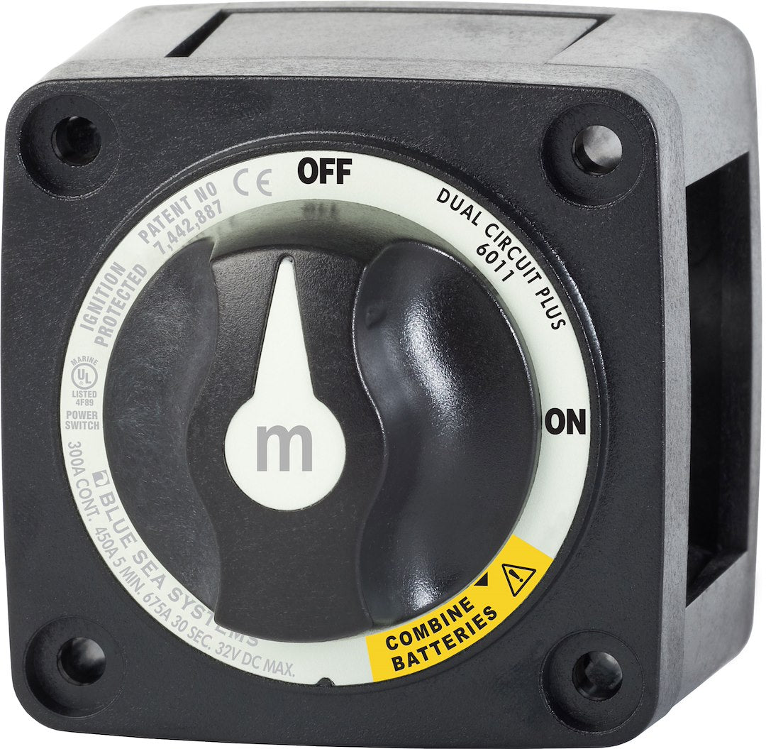 BLUE SEA SWITCH BATTERY M DUALCIRCPLUS BLK [6011200-BSS]
