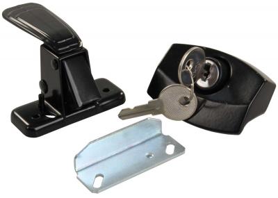 JR PRODUCTS CAMPER DOOR LATCH  BLACK [11675]