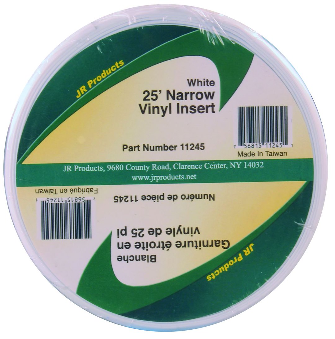 JR PRODUCTS 25' NAR VYL I0ERT  WHT [11245]