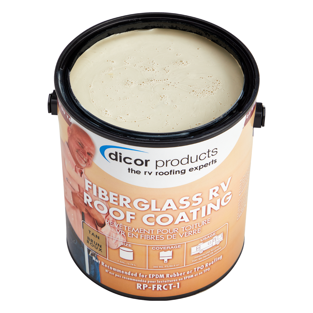 DICOR CORP FIBERGLASS ROOF COATING TAN [RP-FRCT-1]