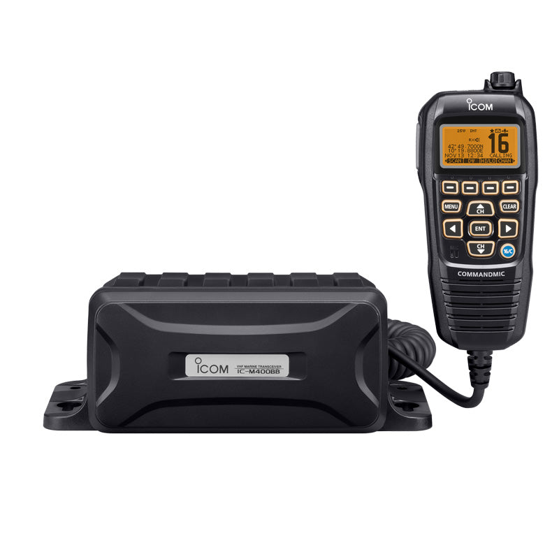 ICOM VHF  BLACK BOX W/GREY COMMANDMIC IV [M400BB]