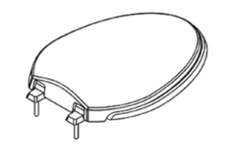 THETFORD ARIA SEAT & COVER ASSY- W [33384]