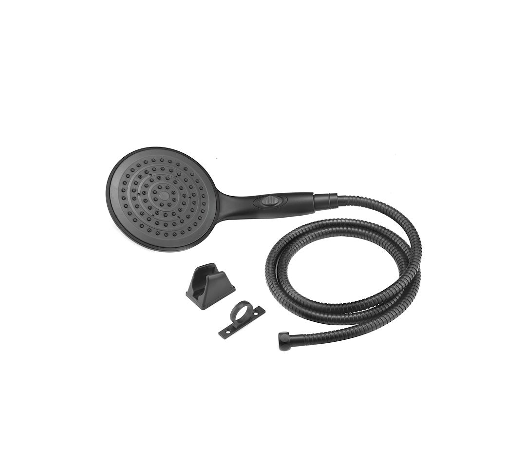 DURA FAUCET LUXURY 6' RAIN SHOWER WAND & HOSE K [DF-SA434K-MB]