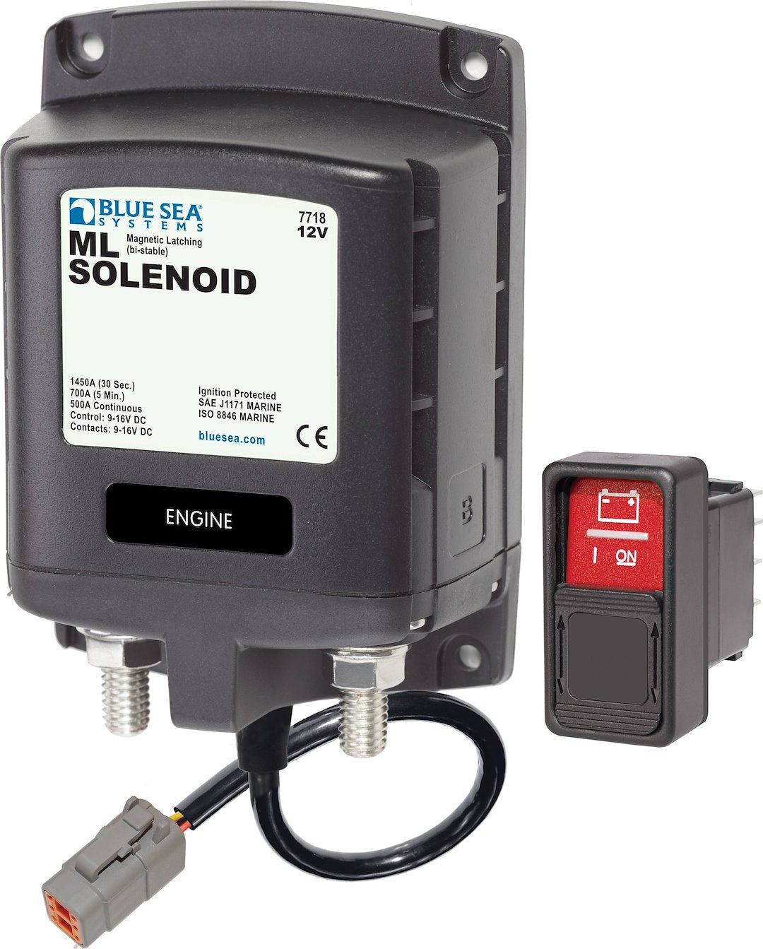 BLUE SEA SOLENOID ML 12V DTM [7718100-BSS]