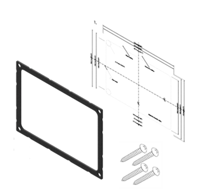 SIMRAD DASH MOUNT KIT  GO9 XSE/VULCAN 9 [000-13699-001]