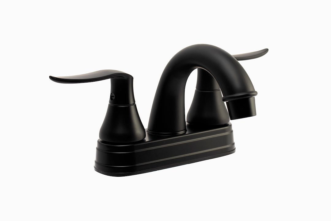 DURA FAUCET ELEGANT ARC SPOUT RV LAVATORY FAUCE [DF-PL620LH-MB]